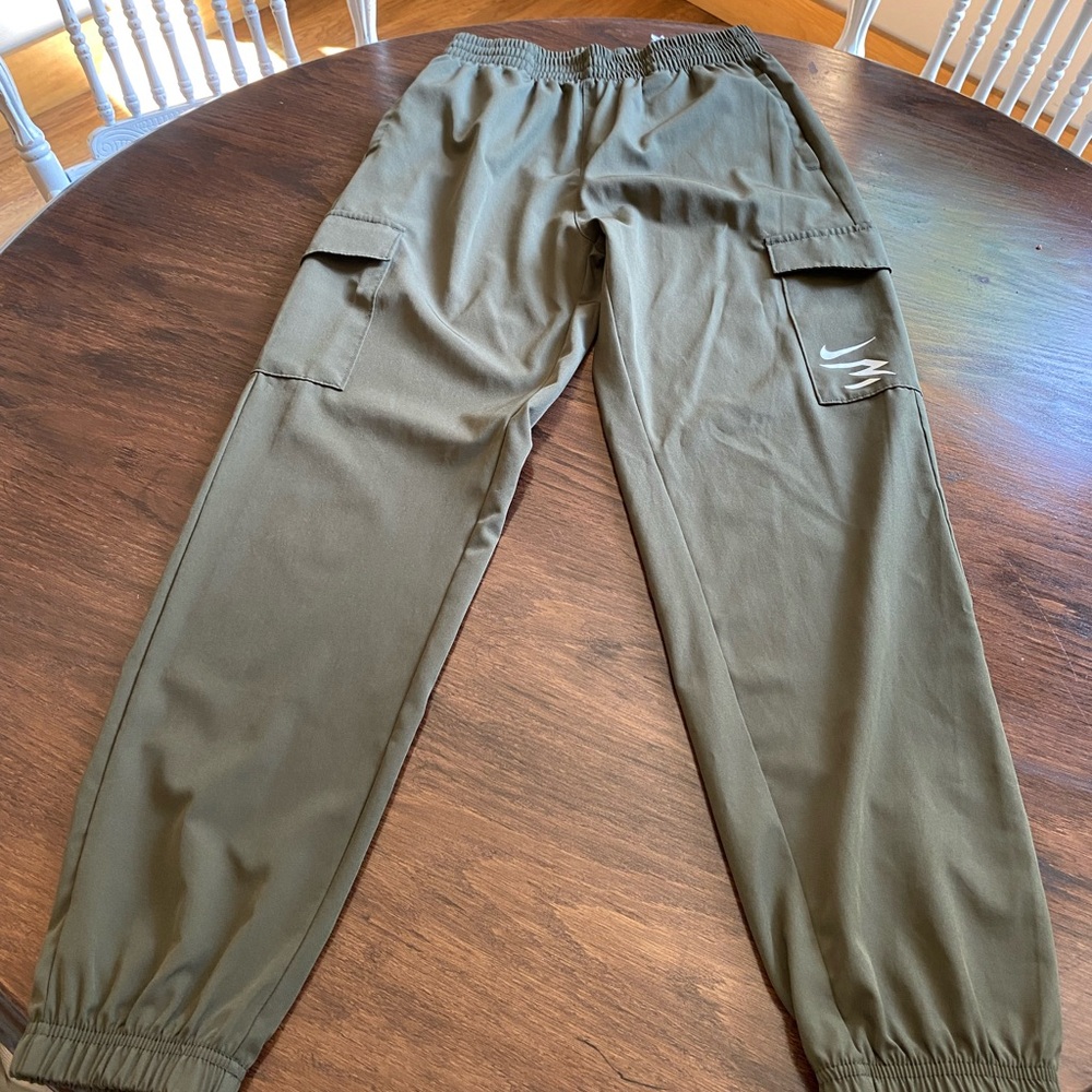 Abrand Olive Green Joggers with Pockets